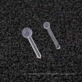 Flexible Clear Bio Nose Ring Stud Retainer Labret Tragus Removable Top Body Piercing